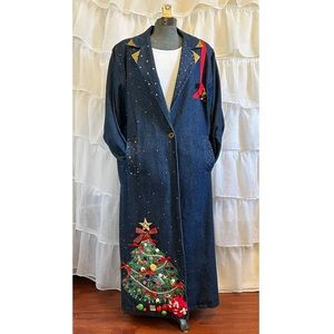 Christmas Denim Duster